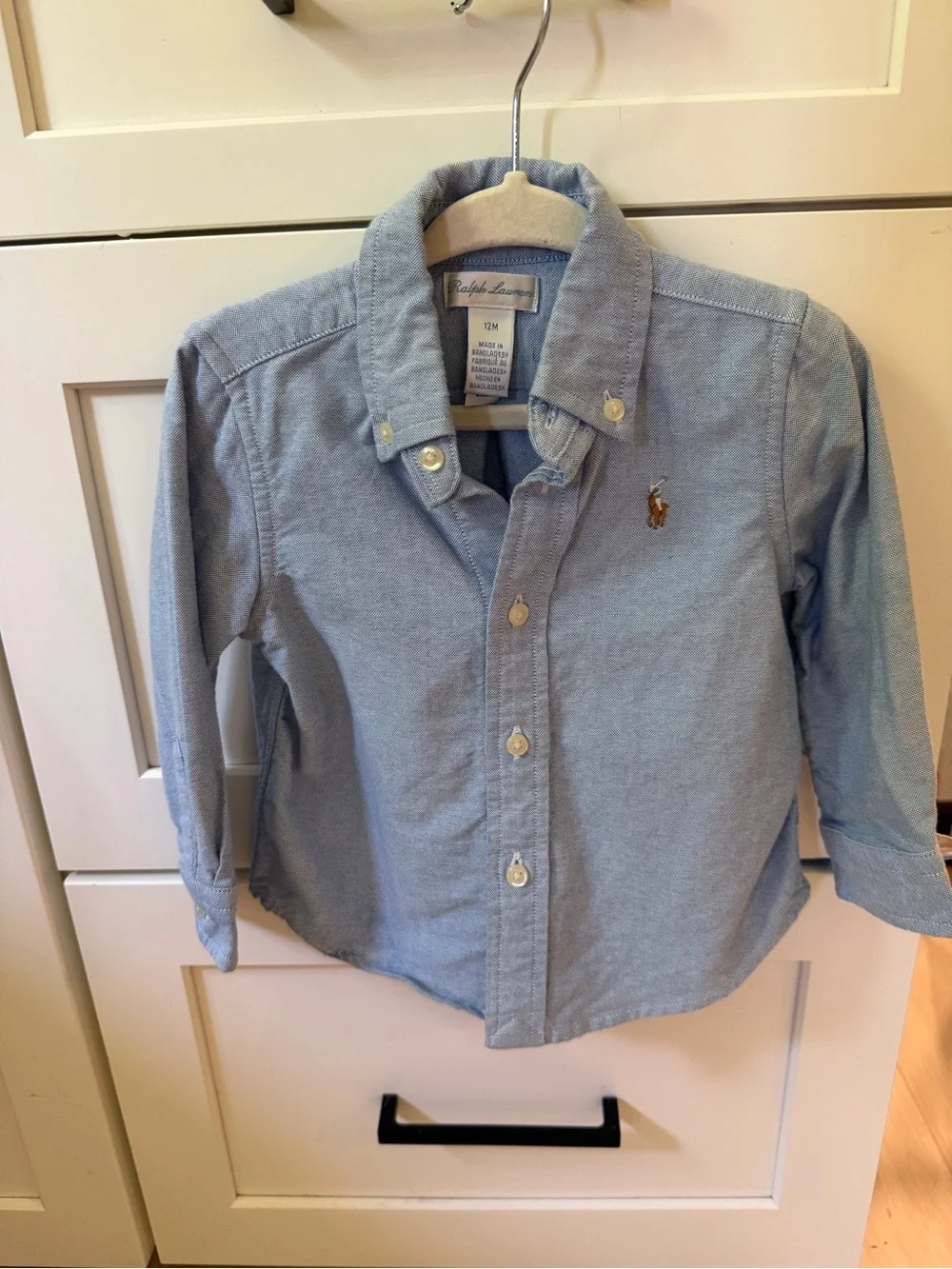 Ralph Lauren Light Blue Button-Down Polo Shirt